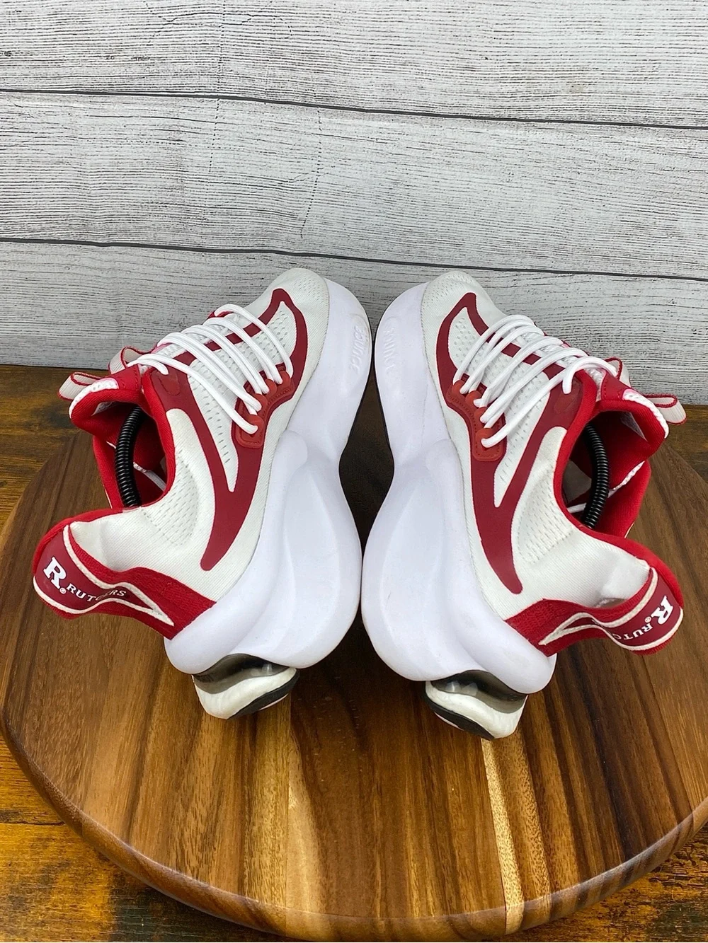 adidas NCAA Pack Rutgers Alphaboost V1 White Team Red Men’s Shoes IE1041 Size 11
